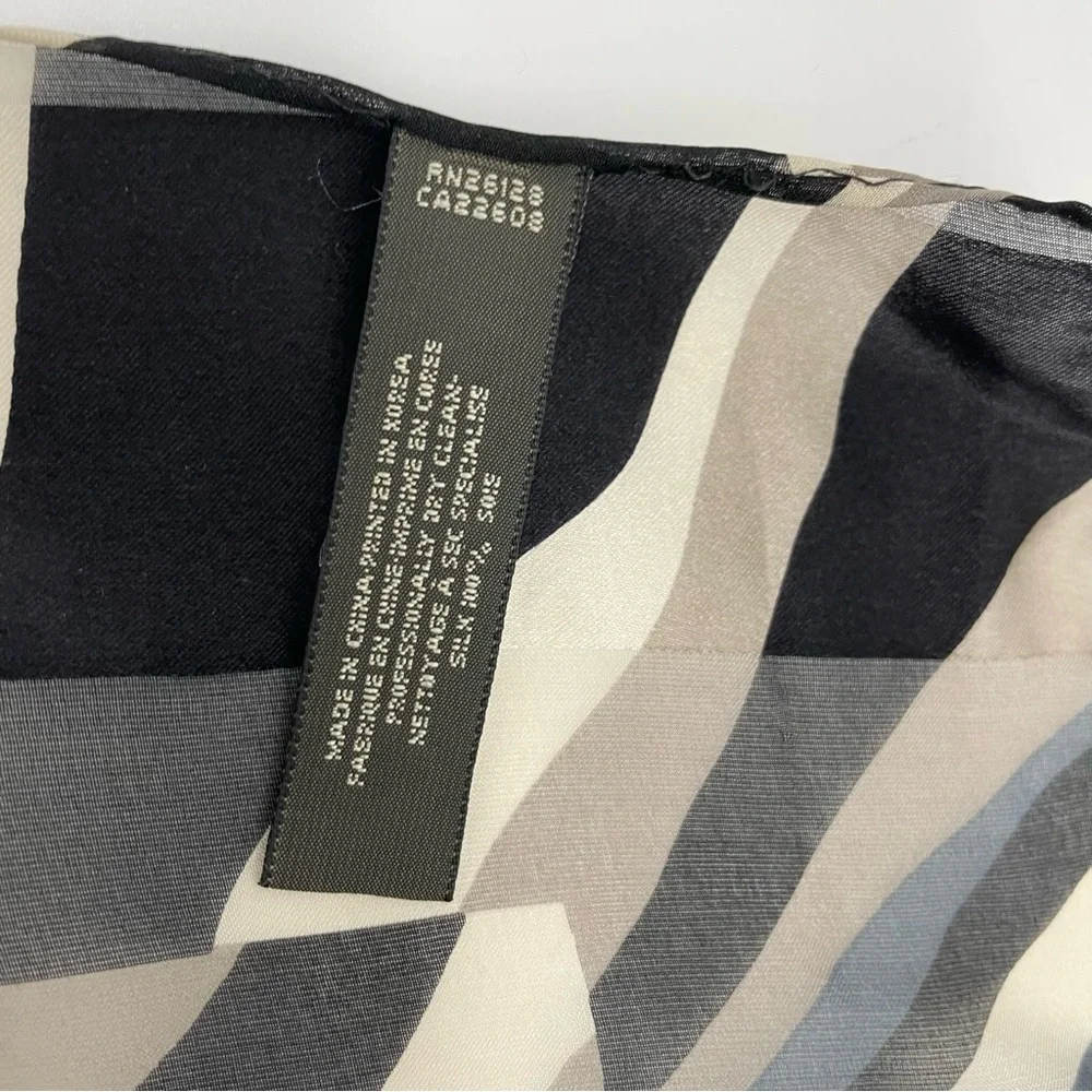 Vintage Animal Print Scarves Set of Three Leopard Zebra Tiger‎ Snake Blue Black